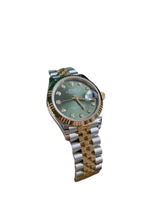Rolex Datejust 31 Two Tone Olive Green Diamond Dial - Yellow Gold - Jubilee Bracelet - Unworn