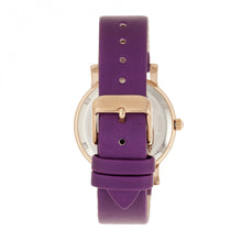 Load image into Gallery viewer, Bertha Vanessa Leather Band Watch - Purple