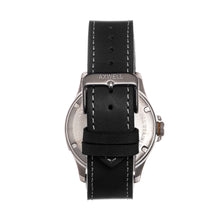 Load image into Gallery viewer, Axwell Blazer Leather Strap Watch - Black/Silver