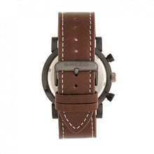 Load image into Gallery viewer, Breed Ryker Chronograph Leather-Band Watch w/Date - Brown/Camel