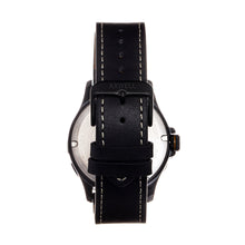 Load image into Gallery viewer, Axwell Blazer Leather Strap Watch - Black