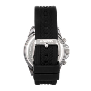 Breed Tempo Chronograph Strap Watch - Black/Red