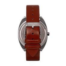 Load image into Gallery viewer, Breed Victor Leather-Band Watch - Grey/Brown