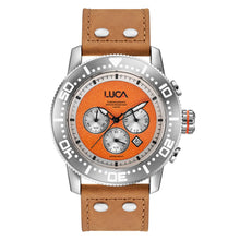 Load image into Gallery viewer, BR-1 FLAME MEN&#39;S CHRONOGRAPH WATCH-LIGHT ITALIAN LEATHER