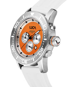 BR-1 FLAME MEN'S CHRONOGRAPH WATCH-WHITE SPORT