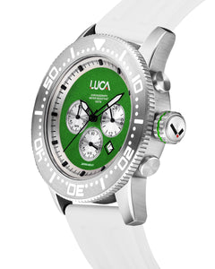 BR-1 INDIA MEN'S CHRONOGRAPH WATCH-WHITE SPORTS