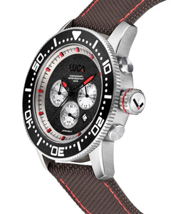 BR-1 OBSIDIAN ROSSO MEN'S CHRONOGRAPH WATCH- HYBRID BROWN
