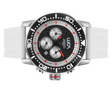 Load image into Gallery viewer, BR-1 OBSIDIAN ROSSO MEN&#39;S CHRONOGRAPH WATCH-WHITE SPORTS