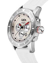 Load image into Gallery viewer, BR-1 PEARL MEN&#39;S CHRONOGRAPH WATCH- WHITE SPORTS