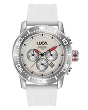 Load image into Gallery viewer, BR-1 PEARL MEN&#39;S CHRONOGRAPH WATCH- WHITE SPORTS