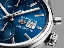 Load image into Gallery viewer, New Tag Heuer Carrera Calibre 16 Chronograph Blue Men&#39;s Watch CBK2112.FC6292