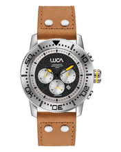 Load image into Gallery viewer, CH-1 OBSIDIAN FIREFLY MEN&#39;S CHRONOGRAPH WATCH-LIGHT ITALIAN LEATHER