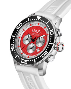 CH-1 ROSSO MEN'S CHRONOGRAPH WATCH- WHITE SPORT