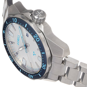 Axwell Timber Bracelet Watch w/ Date - Silver