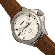 Load image into Gallery viewer, Breed Tempe Leather-Band Watch w/Day/Date