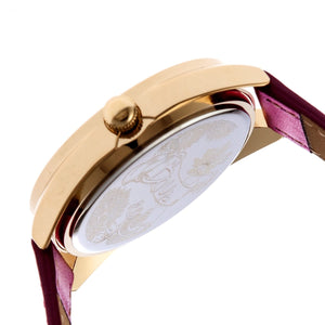 Boum Etoile Glitter-Dial Leather-Band Ladies Watch