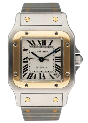 Cartier Santos Galbee W20099C4 Two-Tone Mens Watch Box Papers
