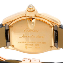 Load image into Gallery viewer, Cartier WE500160 2676 Roadster 18k Yellow Gold Factory Diamonds Cartier Box