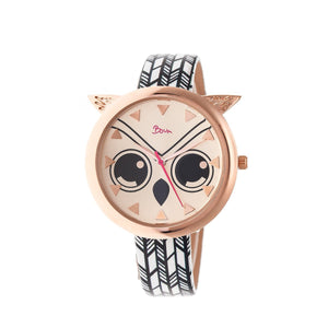 Boum Sagesse Owl-Accented Ladies Watch