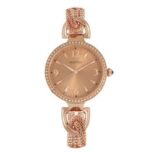 Load image into Gallery viewer, Bertha Sarah Chain-Link Watch w/Hanging Charm