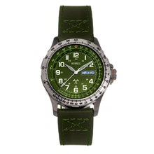 Load image into Gallery viewer, Axwell Blazer Leather Strap Watch - Green