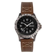 Load image into Gallery viewer, Axwell Blazer Leather Strap Watch - Tan/Black