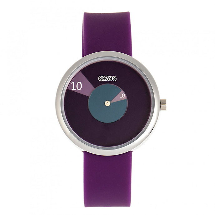 Crayo Pinwheel Unisex Watch - Purple