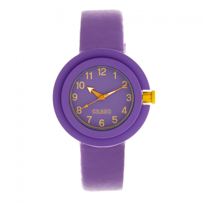 Crayo Equinox Unisex Watch - Purple/Yellow