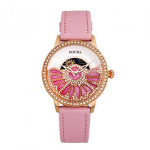 Load image into Gallery viewer, Bertha Adaline Mother-Of-Pearl Leather-Band Watch