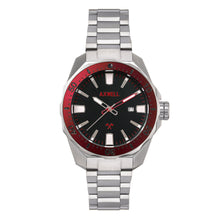 Load image into Gallery viewer, Axwell Timber Bracelet Watch w/ Date - Black/Red