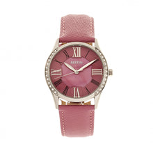 Load image into Gallery viewer, Bertha Sadie Mother-of-Pearl Leather-Band Watch - Pink