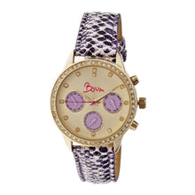 Load image into Gallery viewer, Boum Serpent Leather-Band Ladies Watch w/ Day/Date