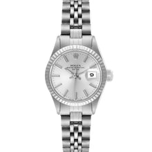 Load image into Gallery viewer, Ladies Rolex Oyster Perpetual Datejust Watch 6917 Stainless Steel 26mm MOP w box