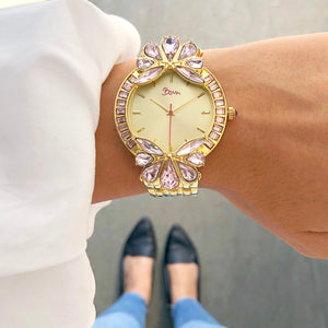 Boum Precieux Crystal-Surround Bezel Ladies Watch