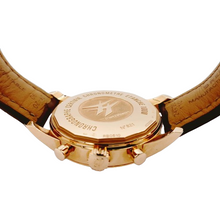 Load image into Gallery viewer, Men&#39;s Breitling 46mm Transocean Watch in 18K Rose Gold with Brown Leather Band.