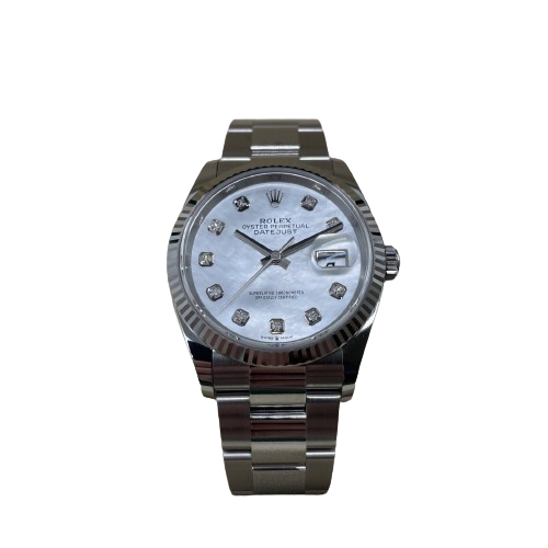 Rolex Datejust White Mother of Pearl Unisex women's Watch 126234 126234-0020