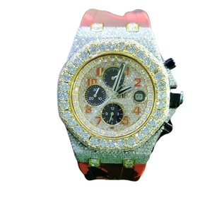 VVS Moissanite Watch, Mechanical Full Iced Out Men's Watch, Hip-Hop Wristwatch