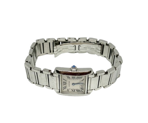 Cartier Lady Tank Francaise Ref. 2300 Stainless Steel 20mm Quartz Watch-2Y WTY