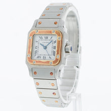 Load image into Gallery viewer, Cartier Santos GALBEE 24mm Steel &amp; Yellow Gold - White Dial - Bracelet W20012C4