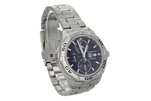 Tag Heuer Carrera Chronograph Black Dial 43mm Stainless Steel Men's Wristwatch