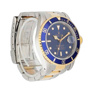 Rolex Submariner 16613 Blue Dial Mens Watch