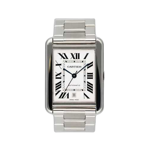 Cartier Tank Solo XL W5200028 Stainless Steel Mens Watch Box Papers