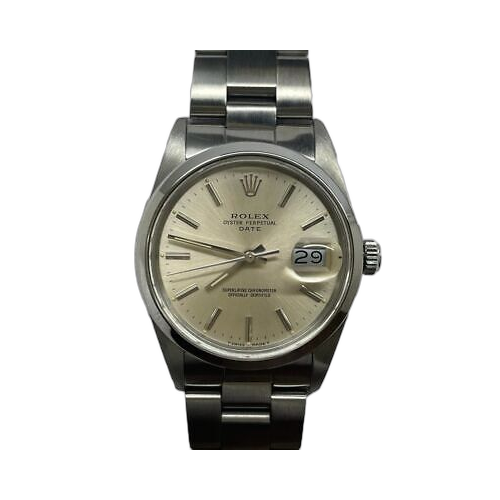 Rolex Date 34mm 15000 Silver Dial Automatic Watch