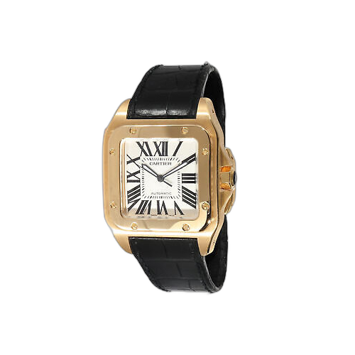 Cartier Santos 100 W20071Y1 Men's Watch in 18kt Yellow Gold