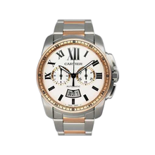 Load image into Gallery viewer, Cartier Calibre Large W7100042 Two Tone Rose Gold Mens Watch