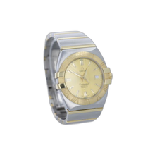 Load image into Gallery viewer, Omega Constellation Double Eagle Gold Dial 38mm Stainless Steel Men&#39;s Wristwatch