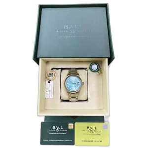 BALL Engineer III Marvelight Chronometer 40MM Ice Blue Dial Watch Box Papers