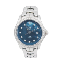 Load image into Gallery viewer, TAG HEUER Link Classic Diamond Quartz Date Big Lady Blue pearl color