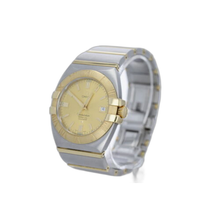 Load image into Gallery viewer, Omega Constellation Double Eagle Gold Dial 38mm Stainless Steel Men&#39;s Wristwatch
