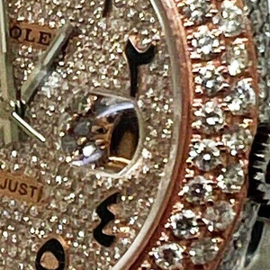 Rolex Datejust 116300 41mm TwoTone Rose Gold Oyster 25 Carat Diamond Men's Watch